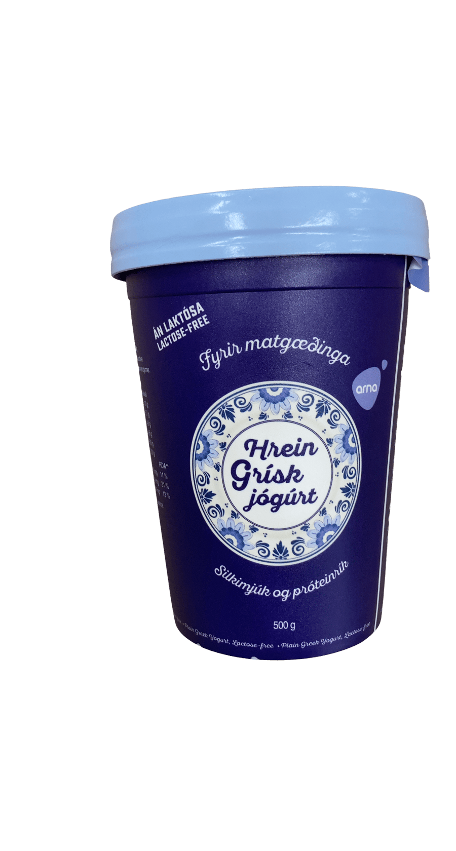 Arna Hrein Grísk Jógúrt Laktósafrí 500 g