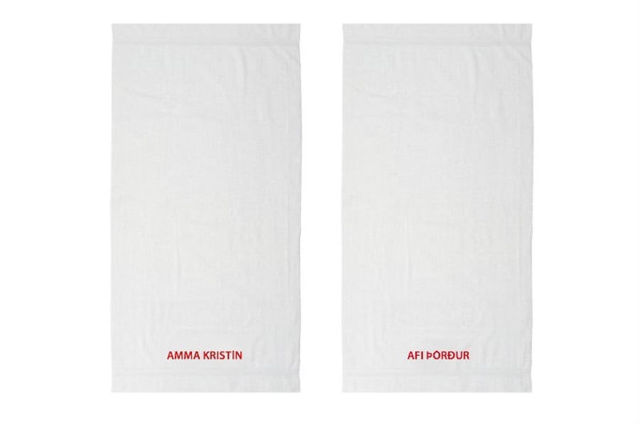 Handklæði Case Off White 2 stk | 140x170 cm