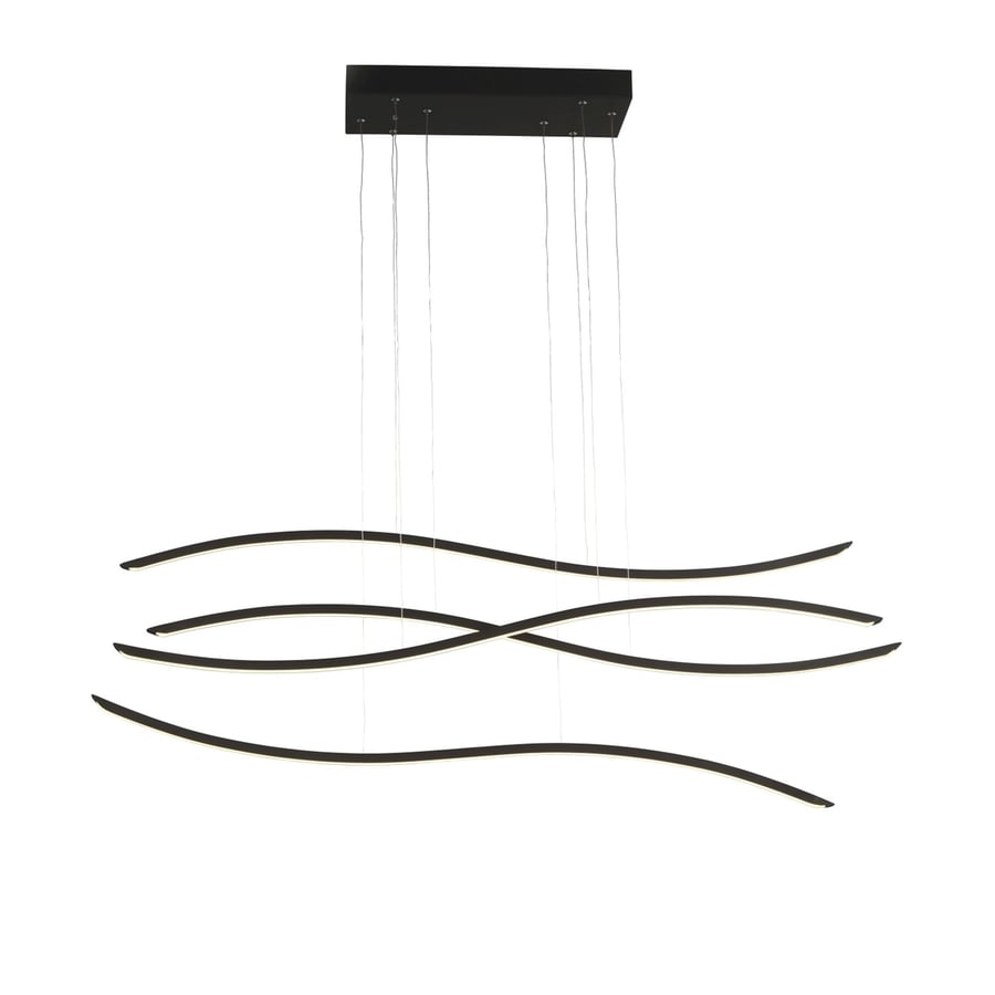 Waves LED Pendant Black