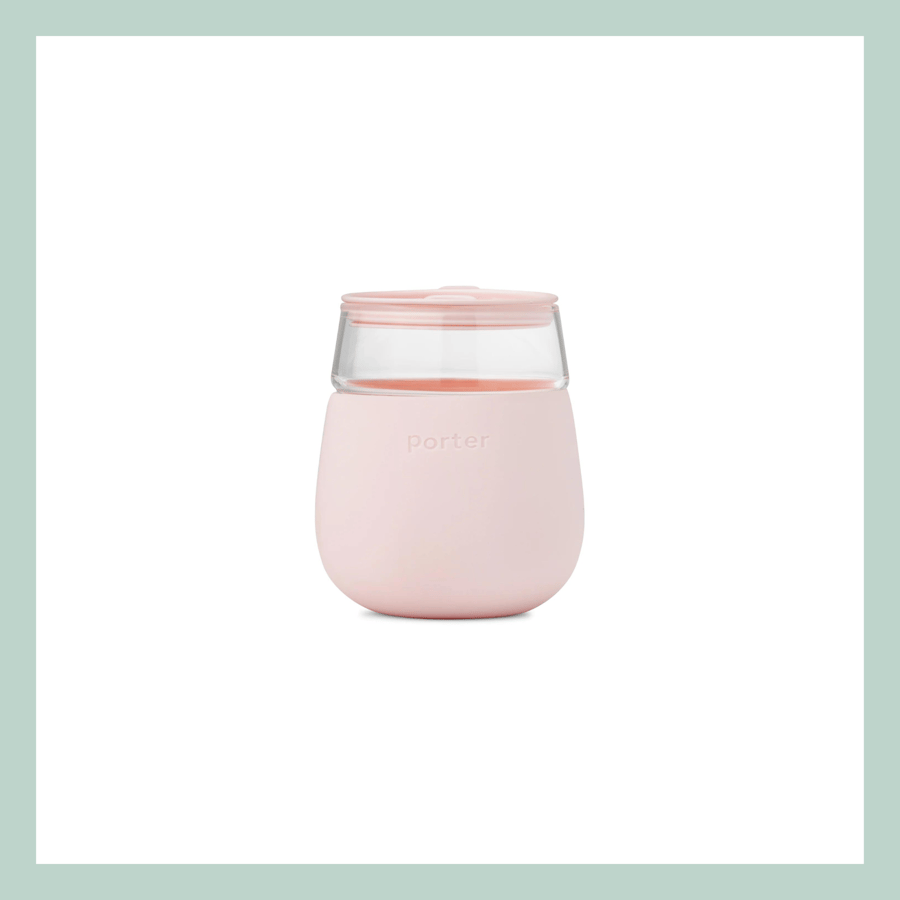 Porter glas með loki – Blush