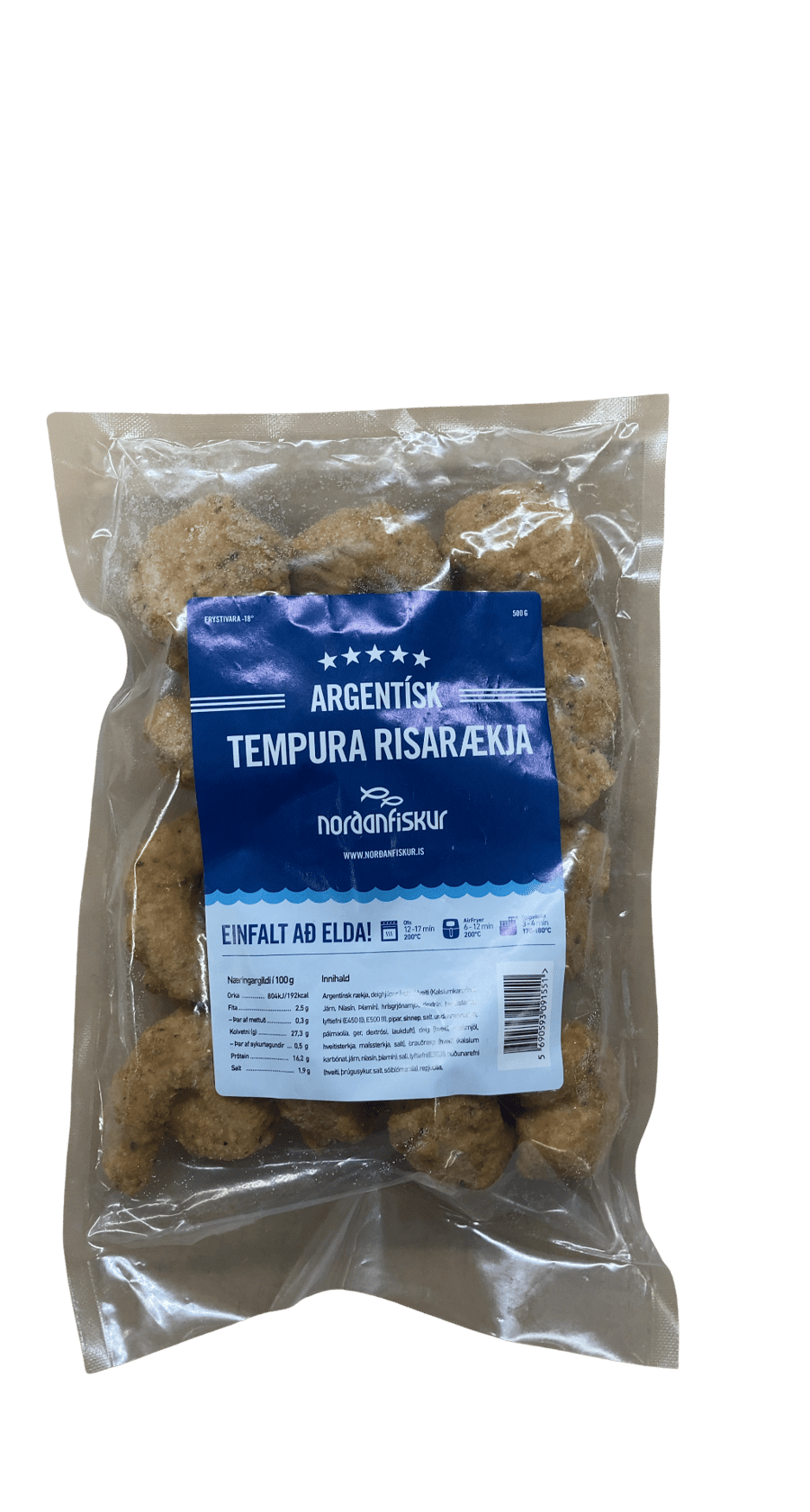 Norðanfiskur Argentísk Tempura Risarækja 500 g