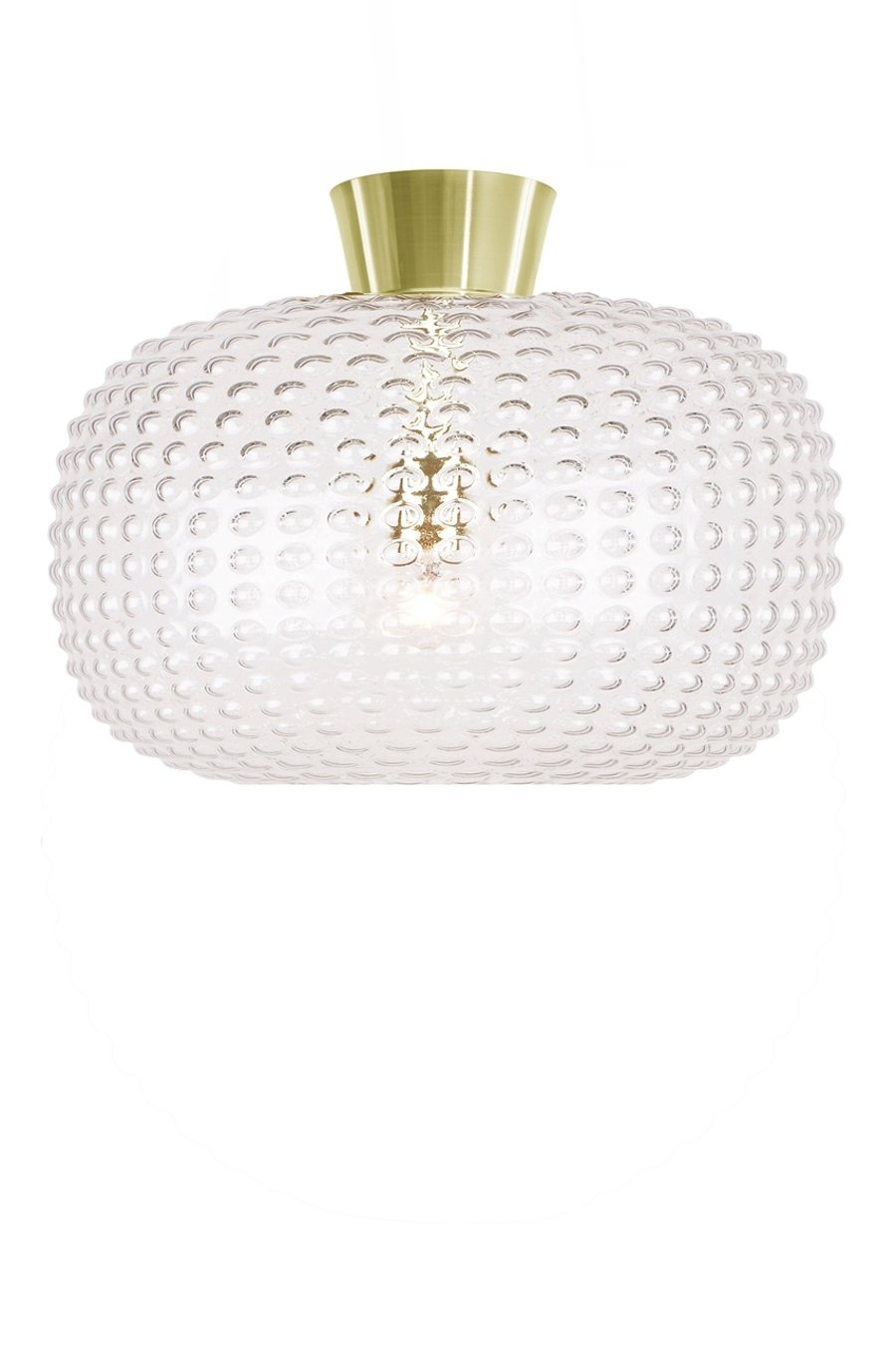 CEILING LAMP SPRING CLEAR / BRASS