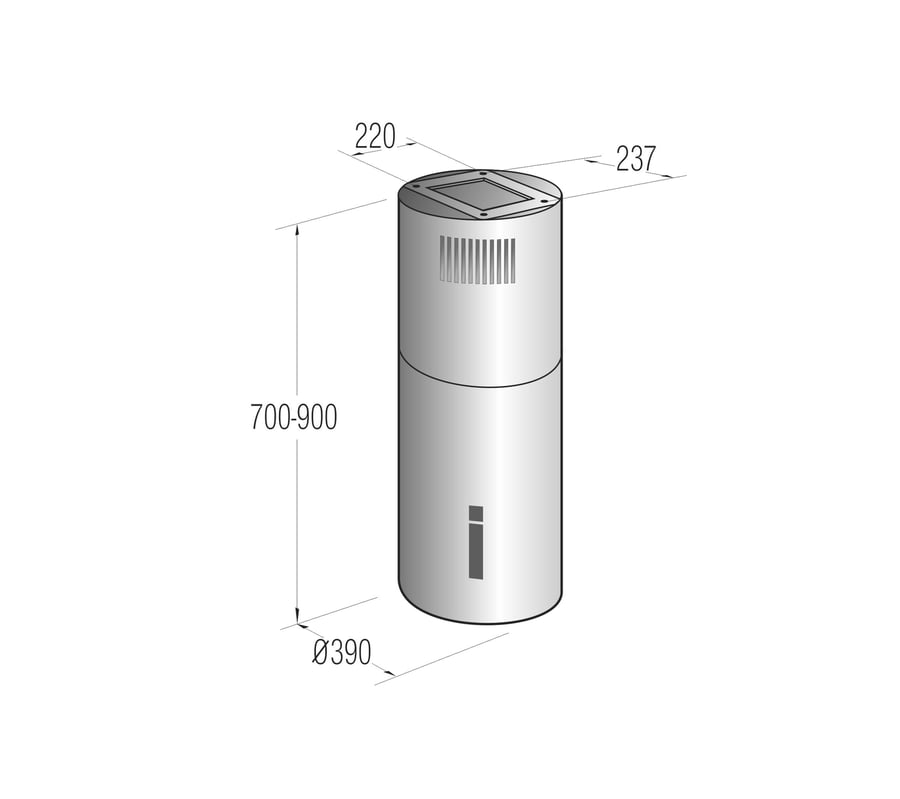 Gorenje eyjuháfur stál m / snertistýringu