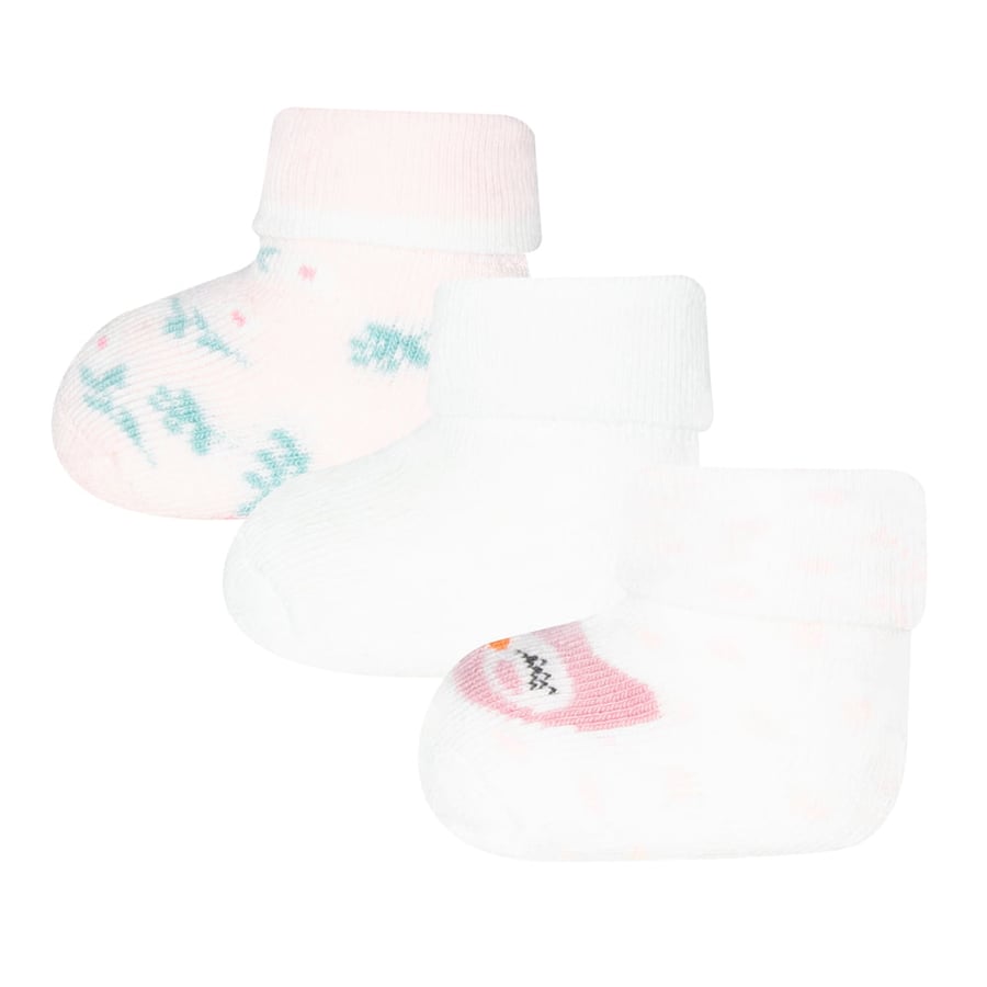 Ewers ungbarnasokkar latte/babyrose3 pk