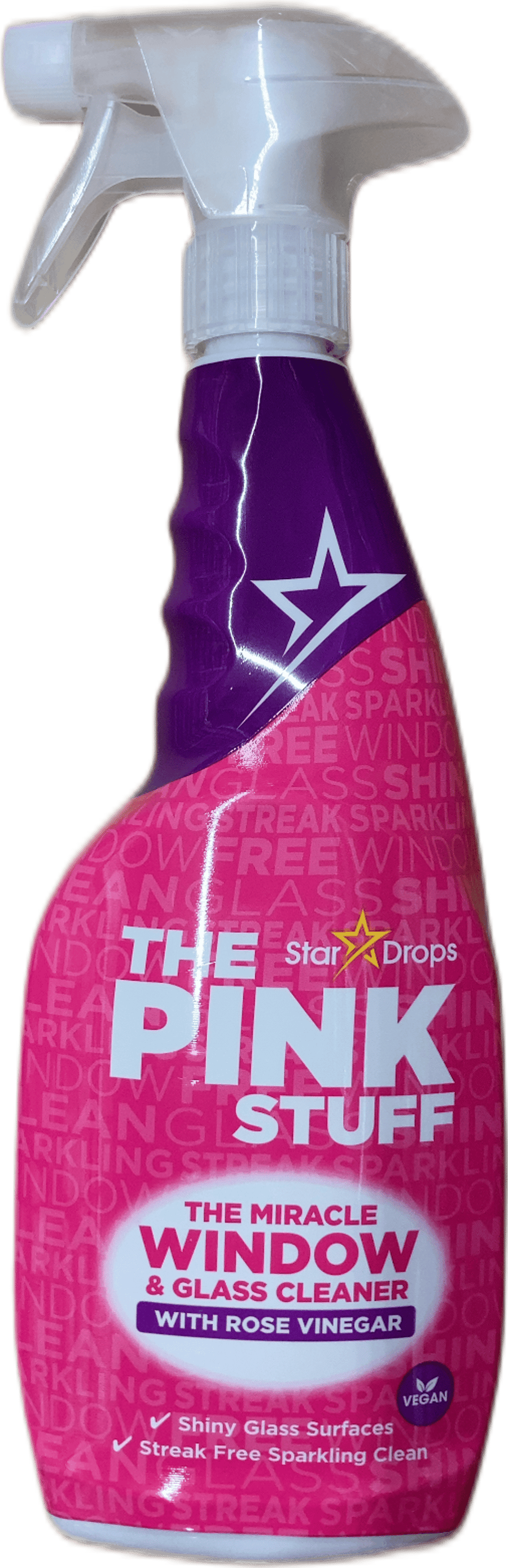 The Pink Stuff glugga- og glerhreinsir með rósavíngeri 750 ml