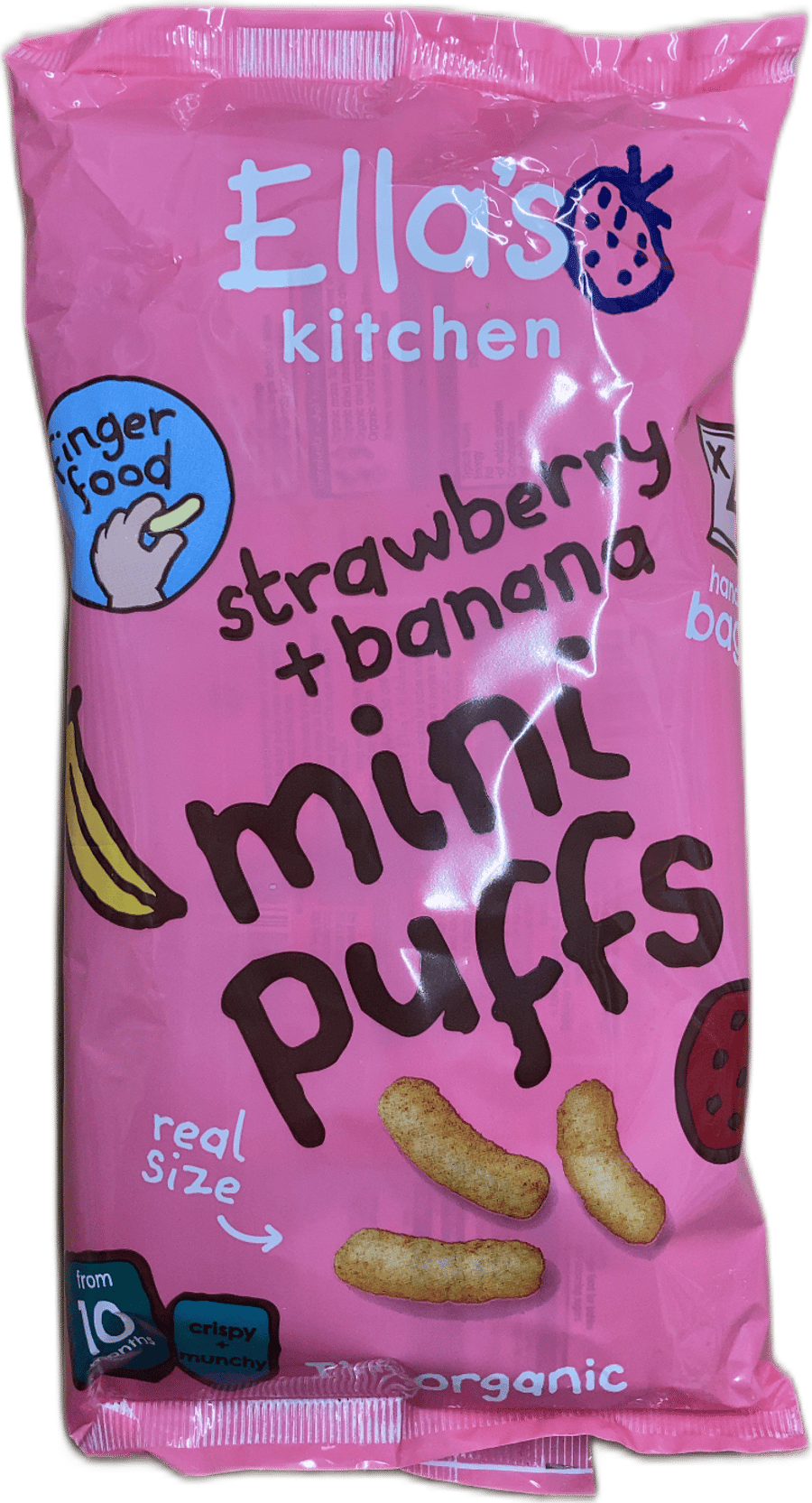 Ella's Kitchen jarðarberja- og bananasmápúffur 32 g