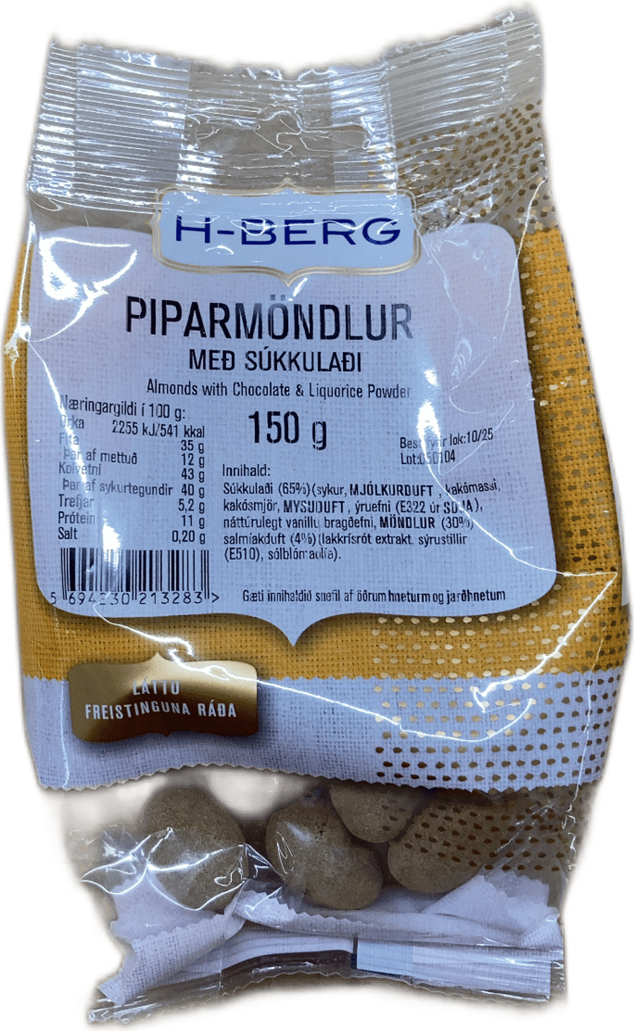 H-Berg Piparmöndlur með Súkkulaði 150 g