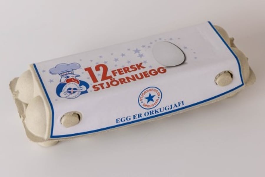 Stjörnuegg lítil egg 12 stk