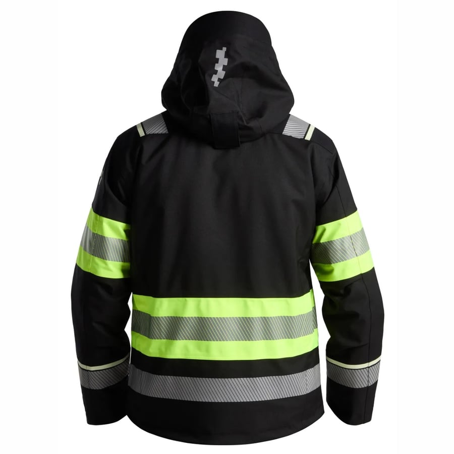 Univern Protec 2in1 Heilsársúlpa, svört/HV gul
