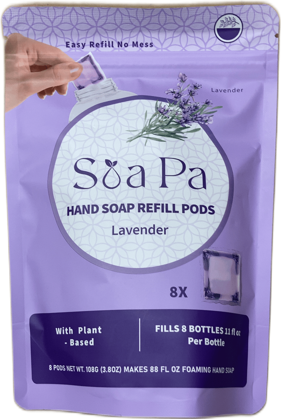 Soa Pa áfyllingarhylki fyrir handsápu, lavender, 108 g