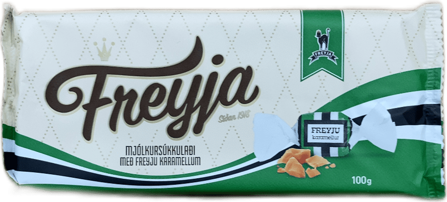 Freyja Mjólkursúkkulaði með Freyju karamellum 100 g