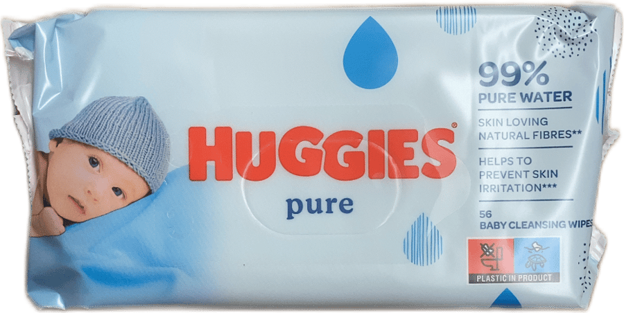 Huggies Pure hreinsiklútar fyrir börn 56 stk