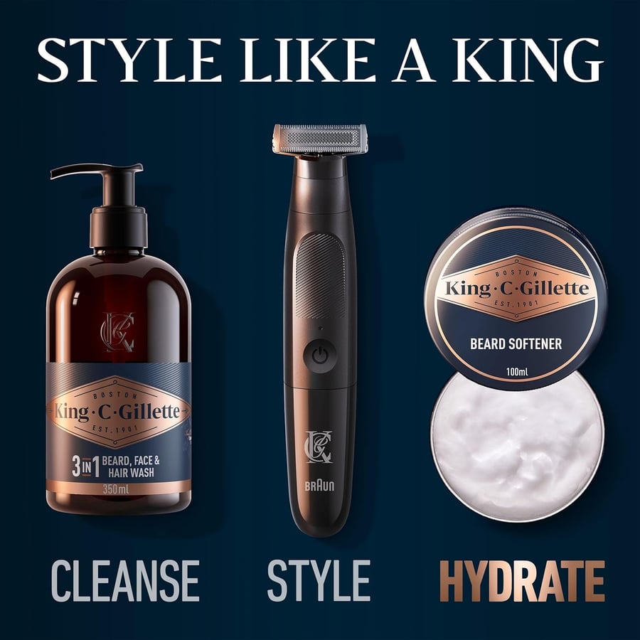 King C Gillette mýkingarkrem fyrir skegg 100 ml