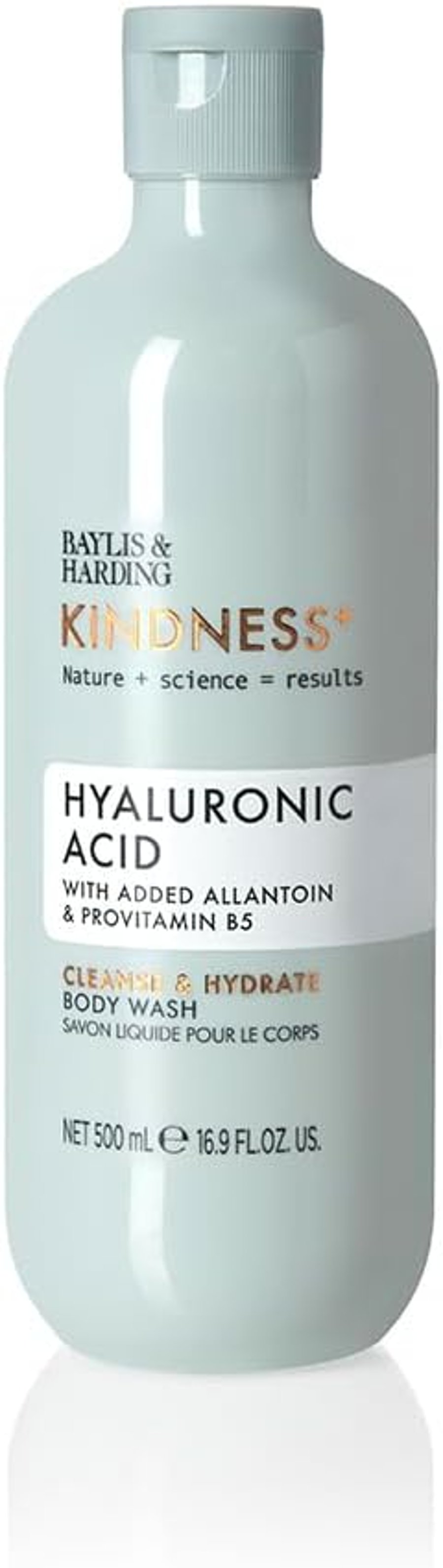 Baylis & Harding Kindness + Plant Hyaluronic Acid 500 ml Cleanse & Hydrate Bað og Sturtusápa