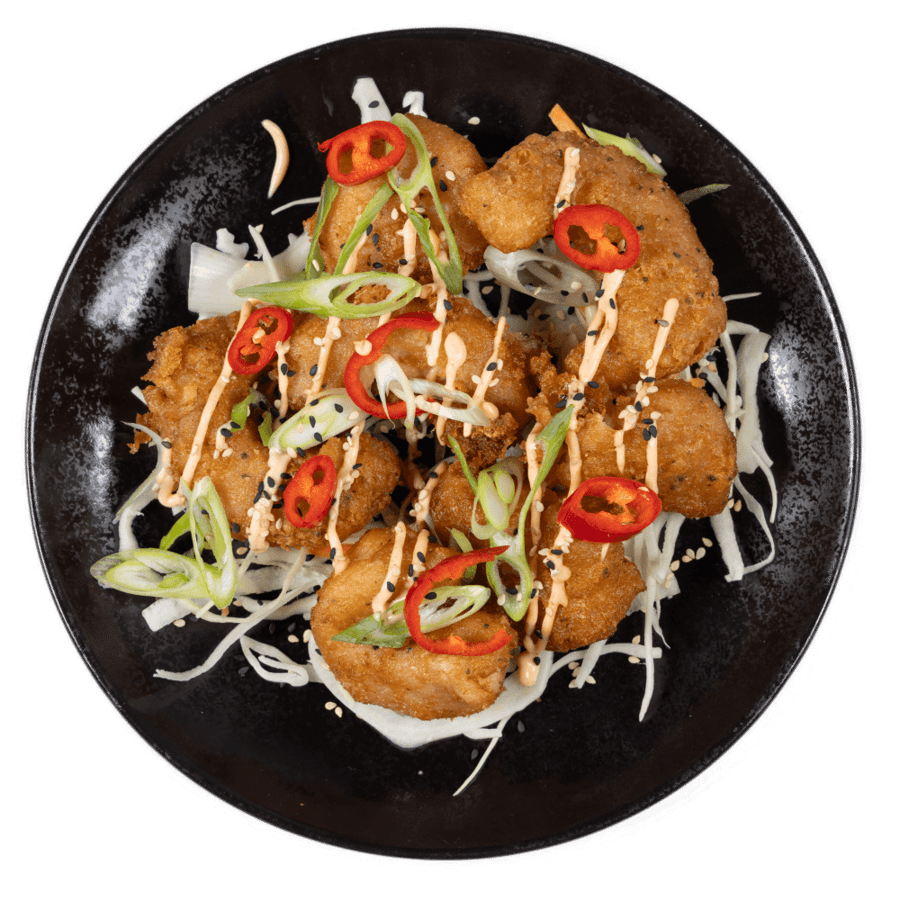 Djúpsteiktar rækjur - Dynamite Shrimp