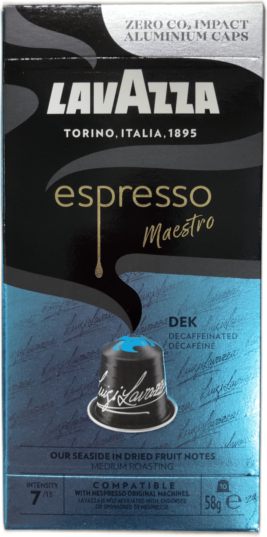 Lavazza Espresso Maestro Dek koffínlaust kaffi 58 g