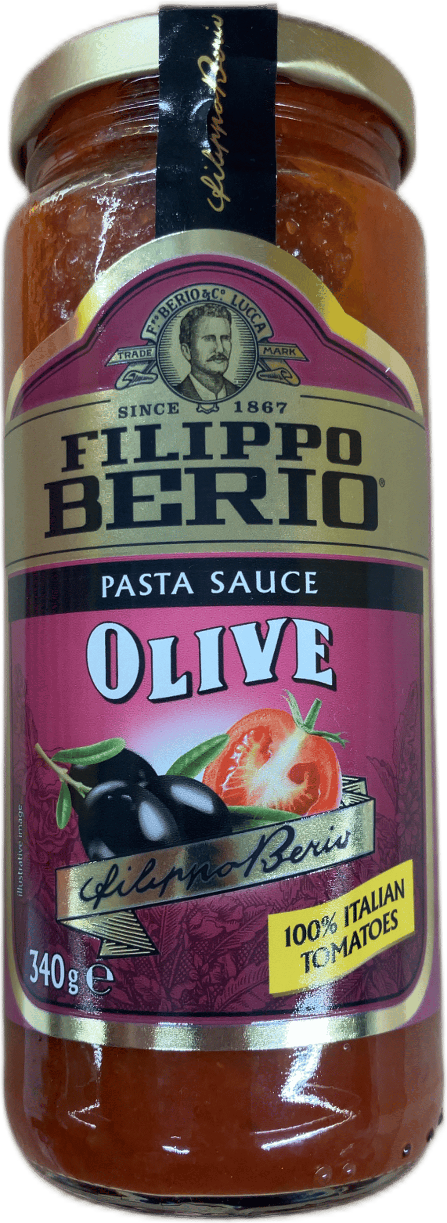 Filippo Berio pastasósa með ólífum 340 g