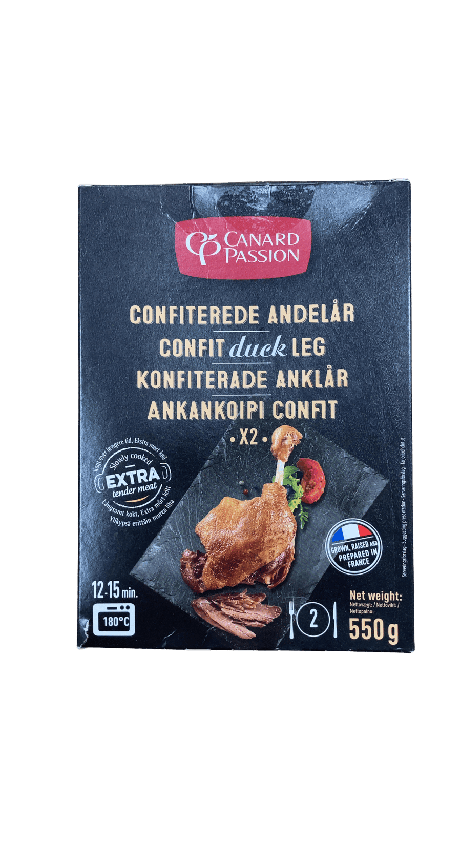 Canard Passion confit andalæri x2 550 g