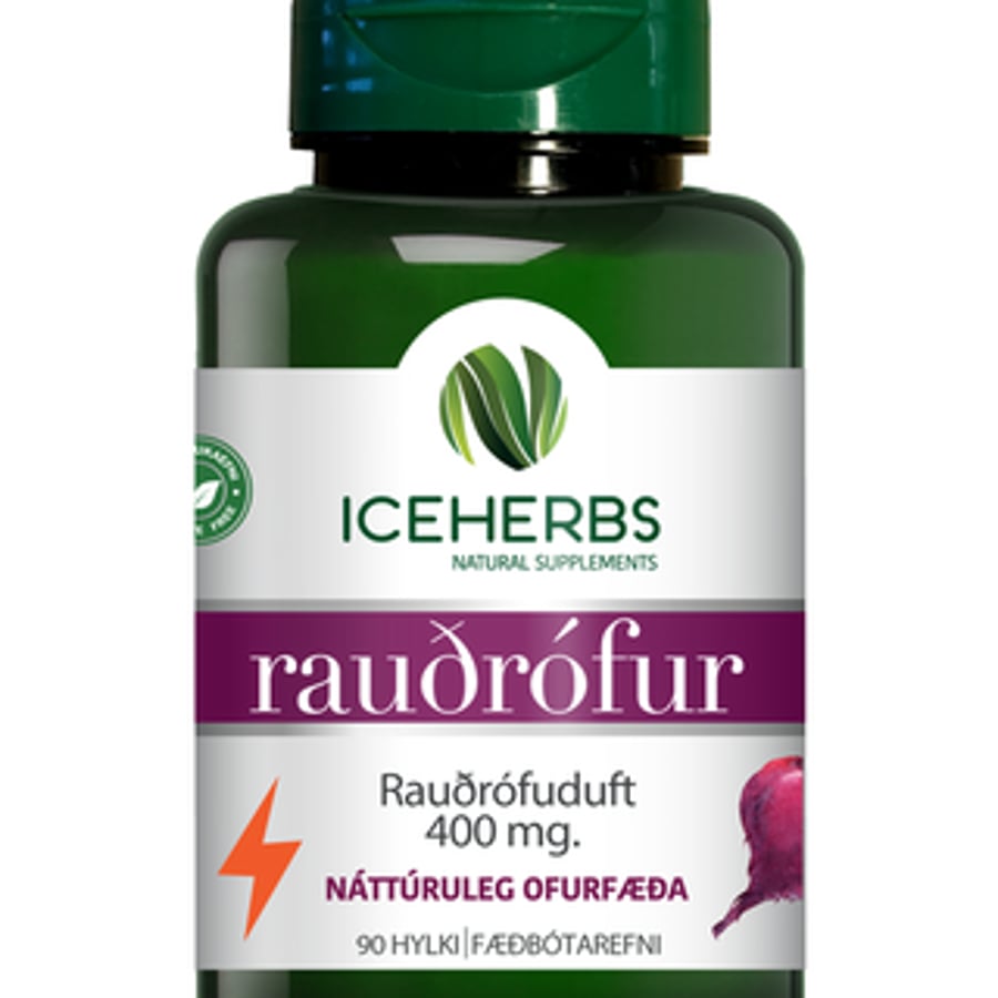 Iceherbs rauðrófur 90 stk.