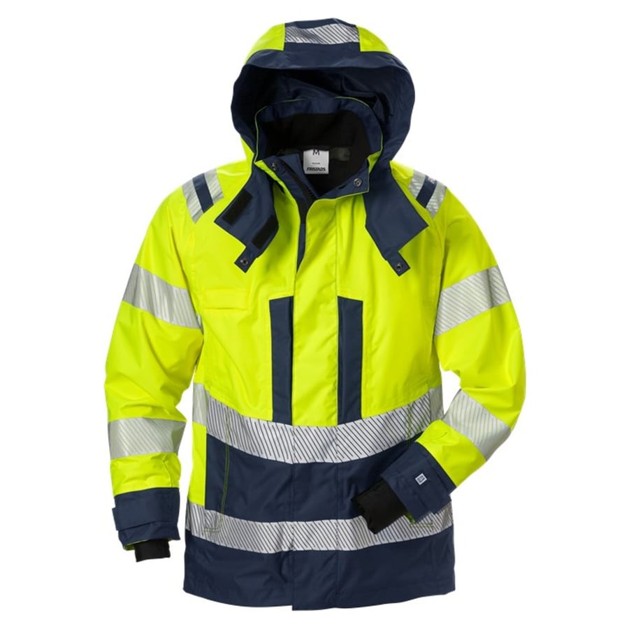 Fristads Airtech skeljajakki  HiViz gul og navy, dömu