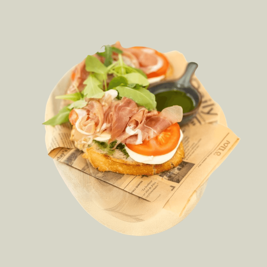 Mozzarella Serrano Toast 