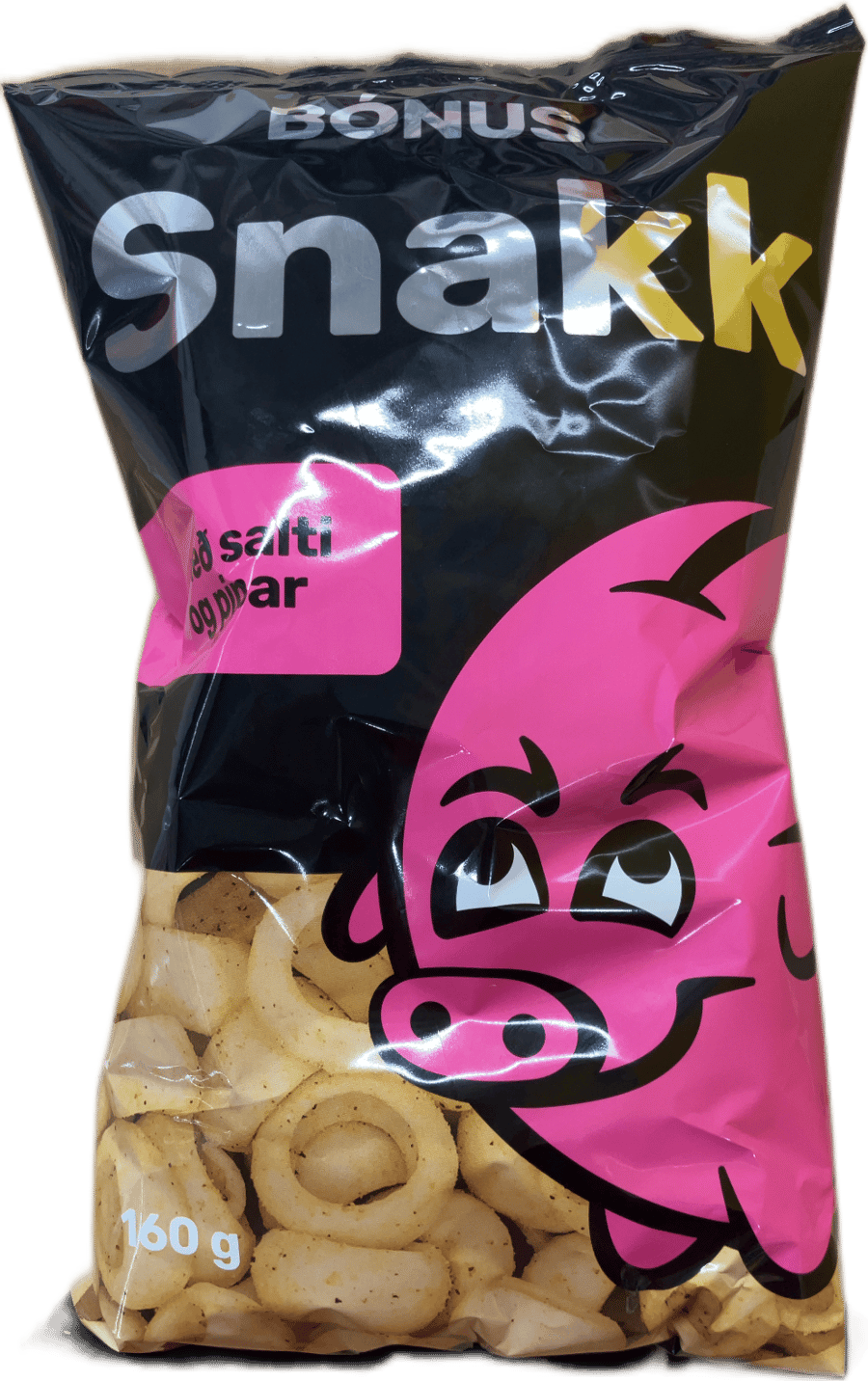 Bónus Snakk Salti og Pipar 160 g