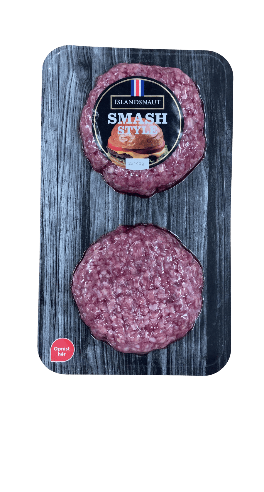 Íslandsnaut Smash Style Hamborgarar 280 g