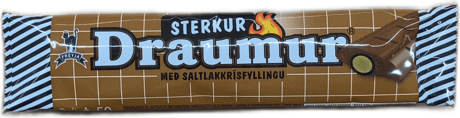 Freyja Sterkur Draumur með saltlakkrísfyllingu 50 g