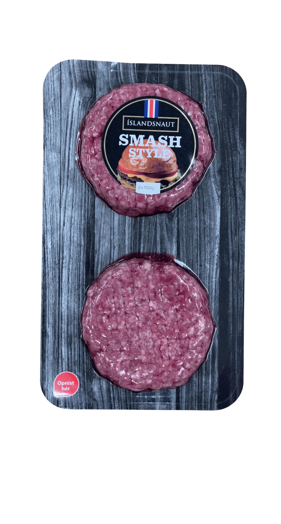 Íslandsnaut Smash Style Hamborgarar 200 g