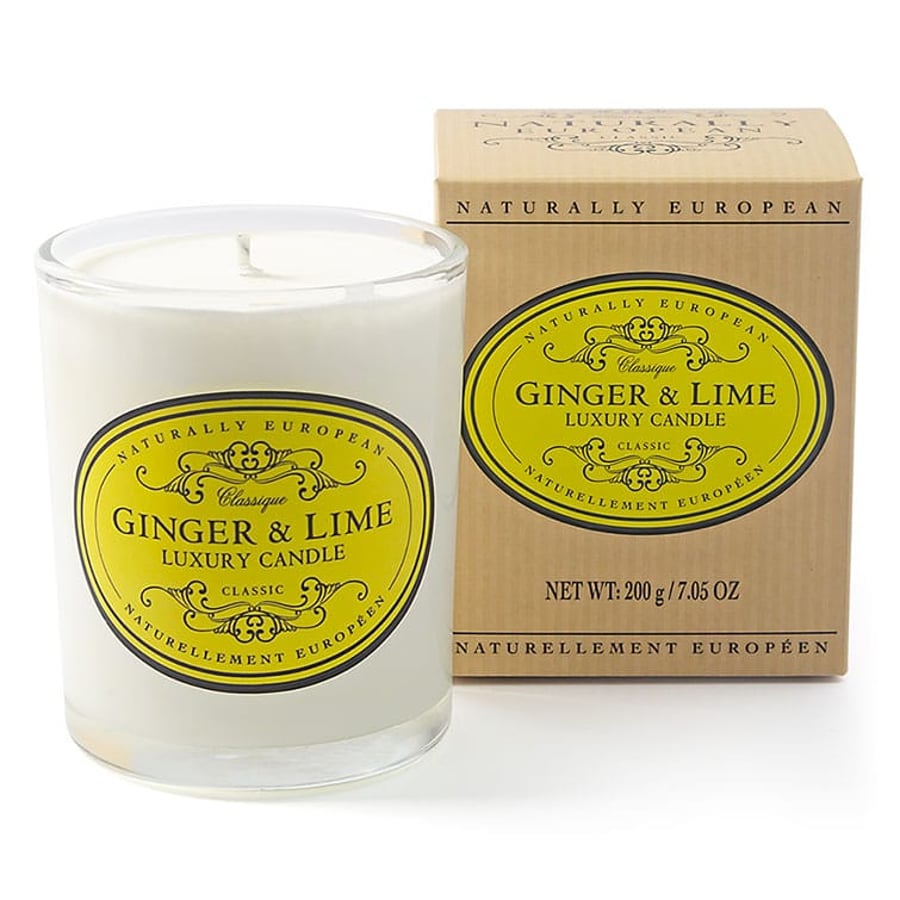 Naturally European ilmkerti með Ginger & Lime ilmi 200 gr