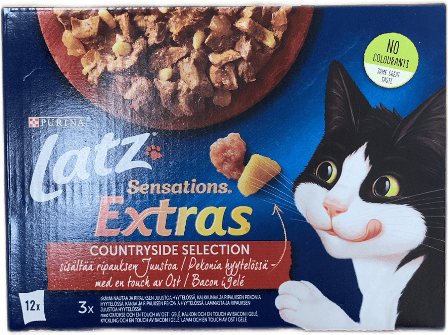 Purina Latz Sensations Extras Sveitaúrval kattamatur 12 x 85 g