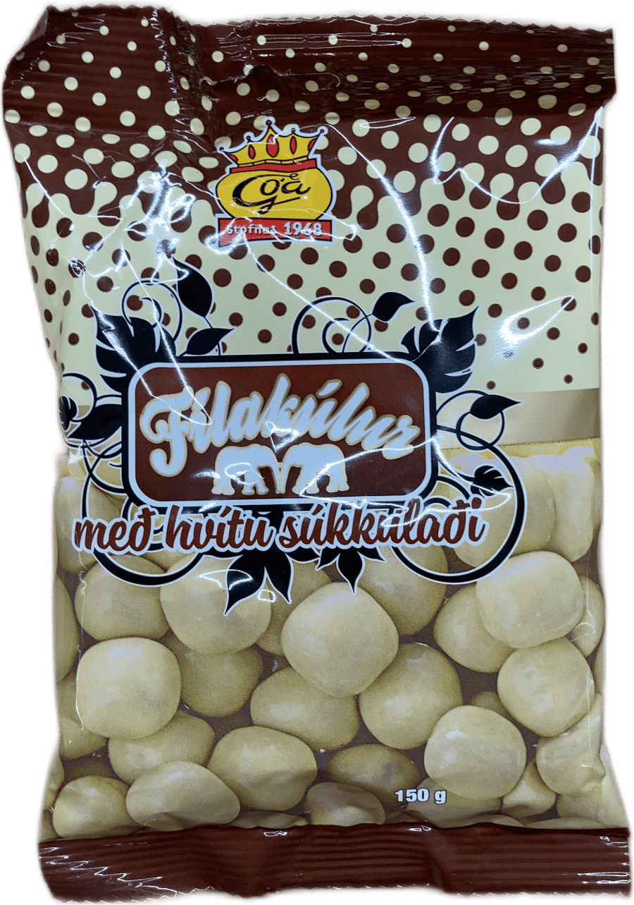 Góa Hraunbitar með hvítu súkkulaði 150 g