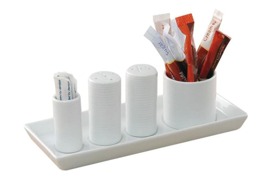 Salt, pipar, sykur og tannstönglabox