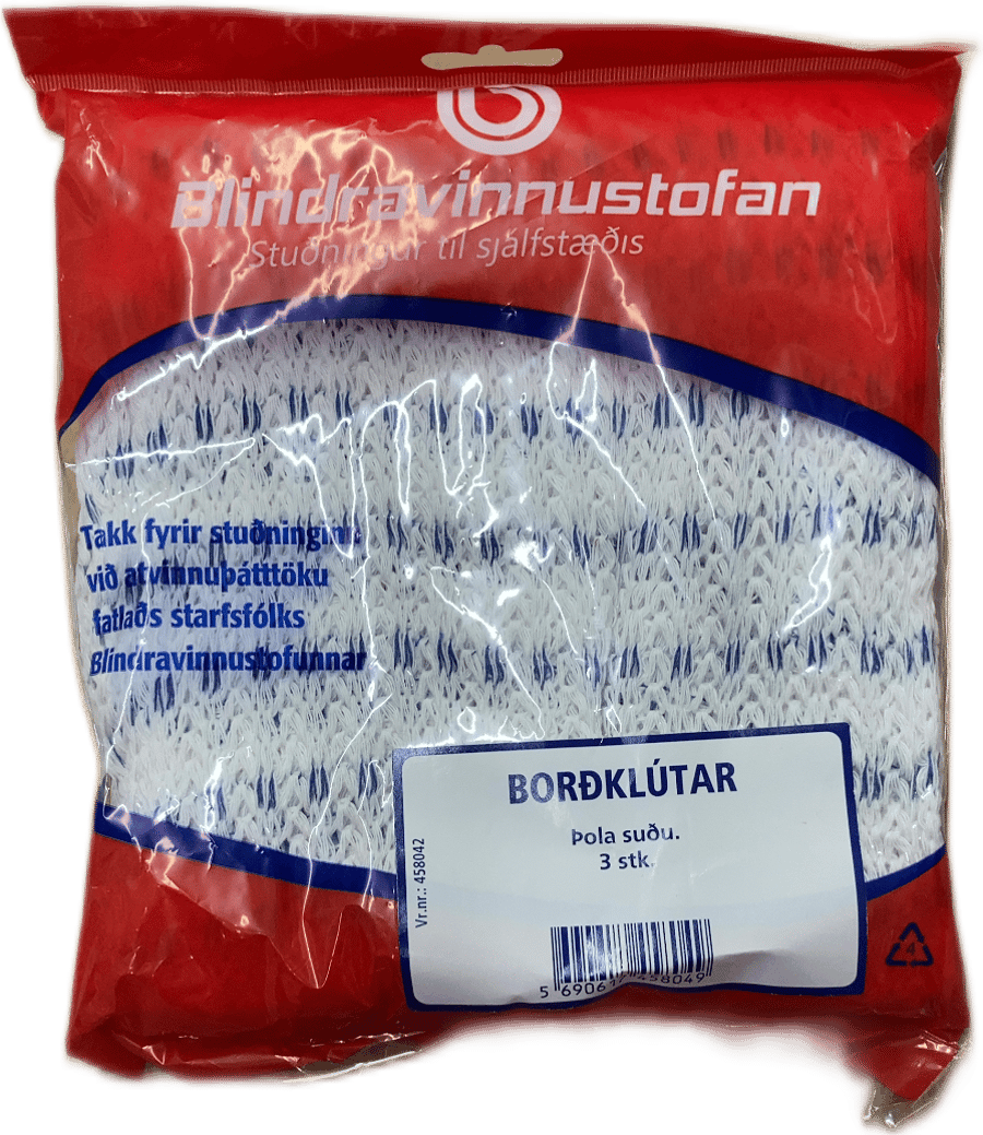 Blindravinnustofan Borðklútar 3 stk