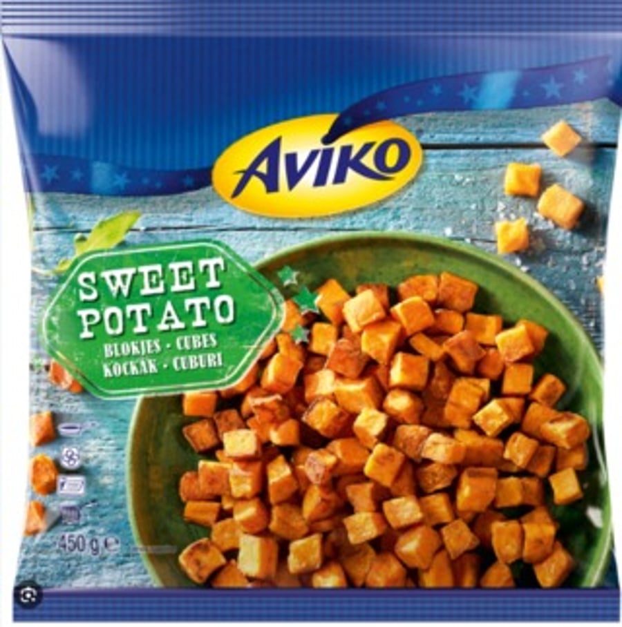 Aviko sætkartöflufranskar í teningum 450 g