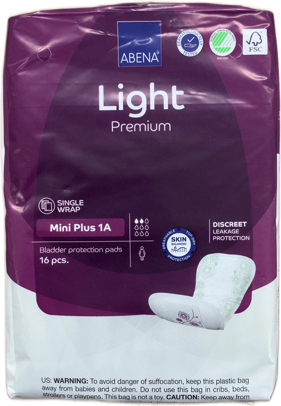 Abena Light Premium Mini Plus 1A þvaglekapúðar 16 stk