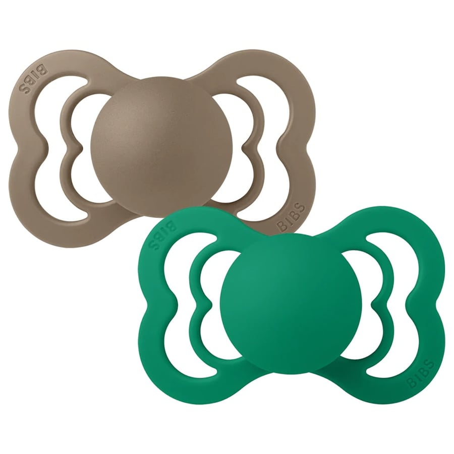 BIBS Supreme Oak/Evergreen Size 1 2pk