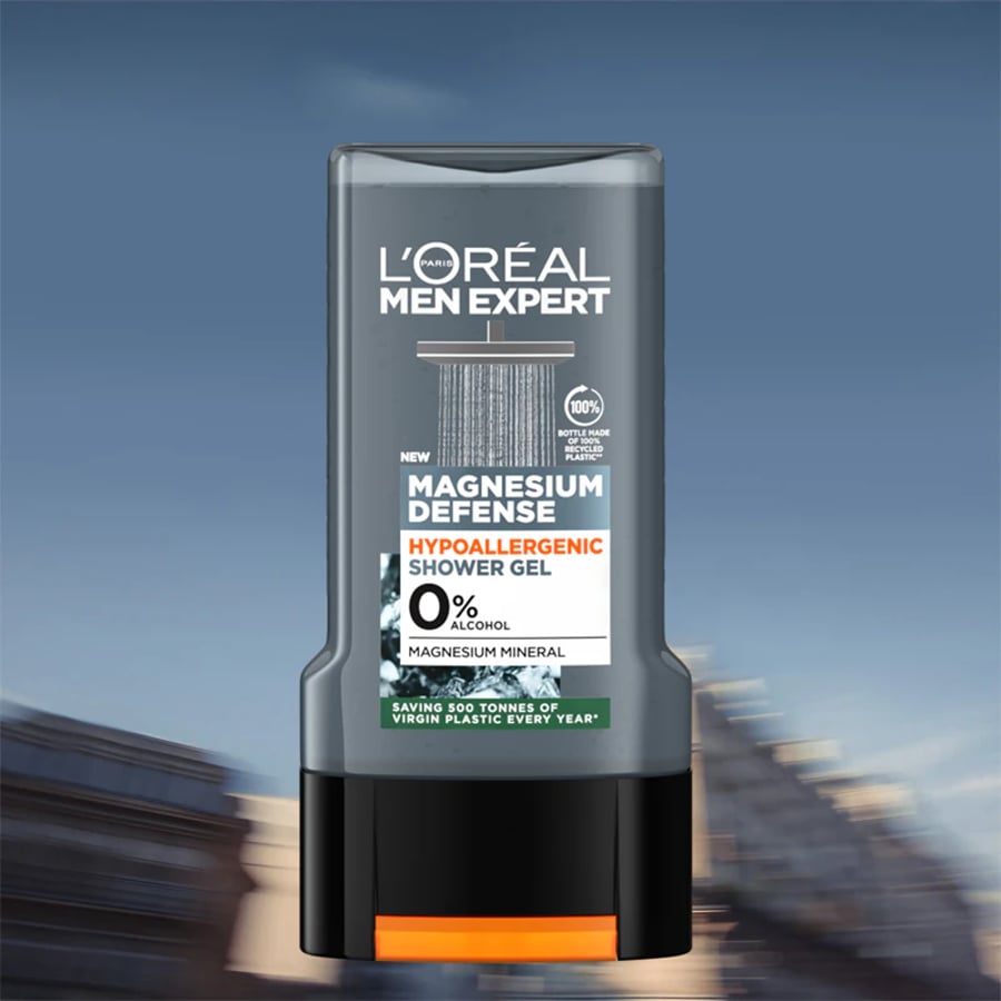 L'oreal Men Expert Magnesium Defence Hypoallergenice Sturtusápa 300 ml