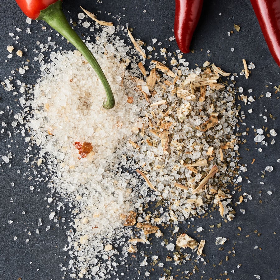 Nicolas Vahé gjafasett chilli salt & viltur hvítlaukur