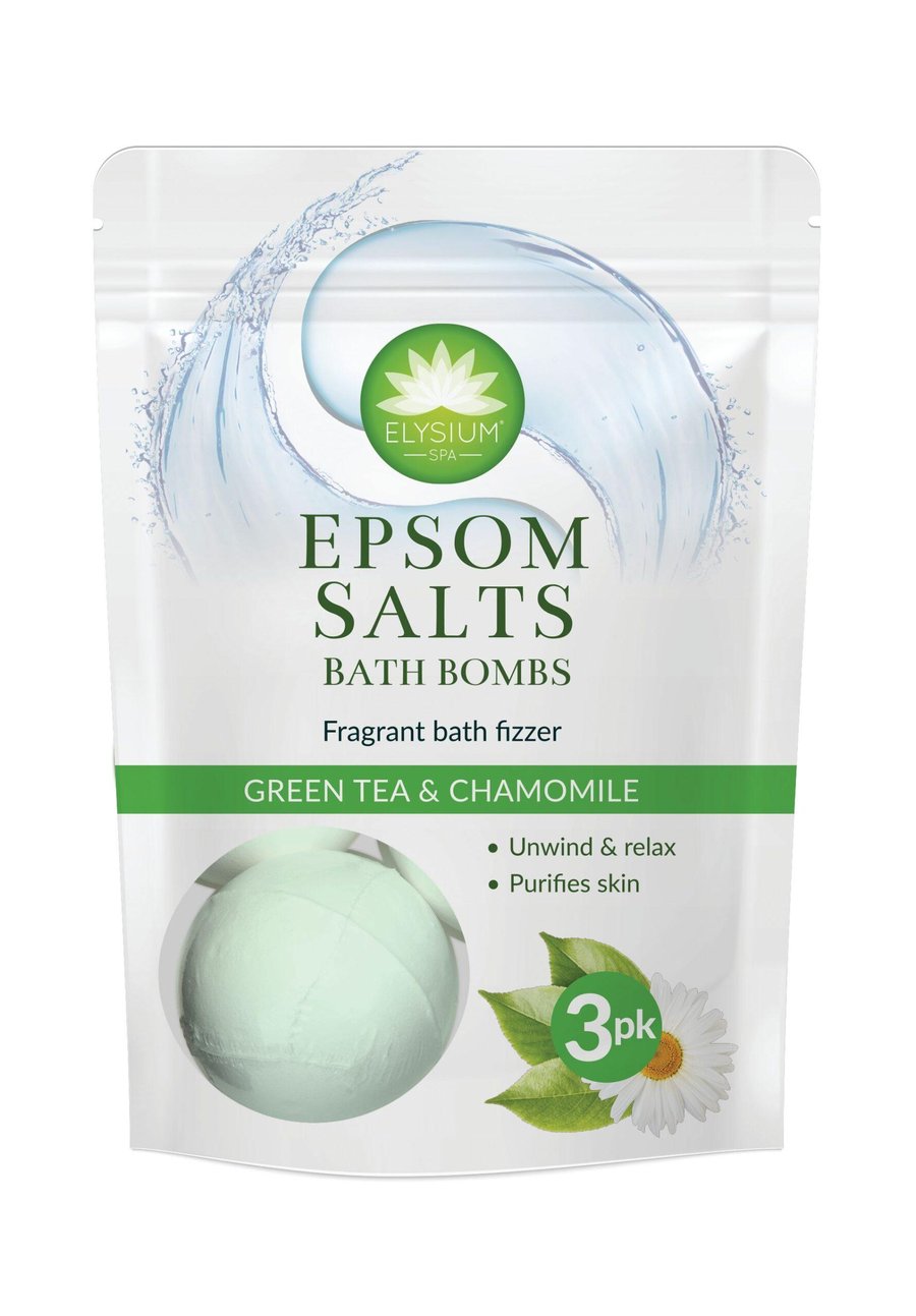 Elysium spa Epsom Salts bað bombur Green Tea & Chamomile 3 x 50 gr