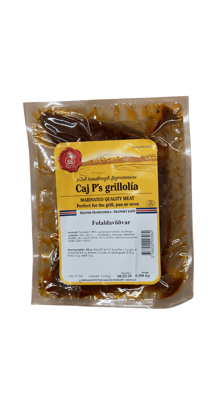 SS Folaldavöðvar í Caj P's grillolíu 396 g