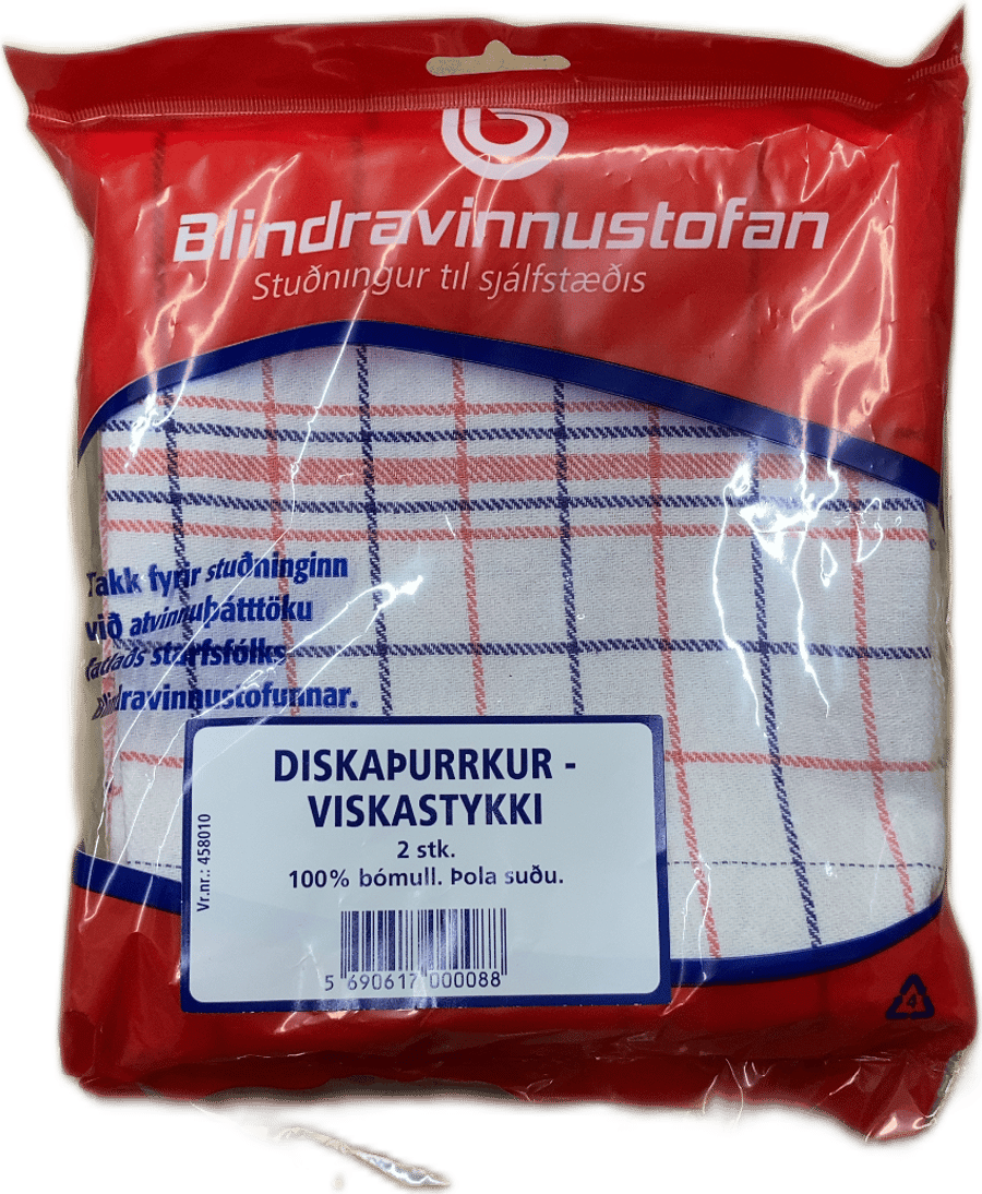 Blindravinnustofan Diskaþurrkur Viskastykki 2 stk