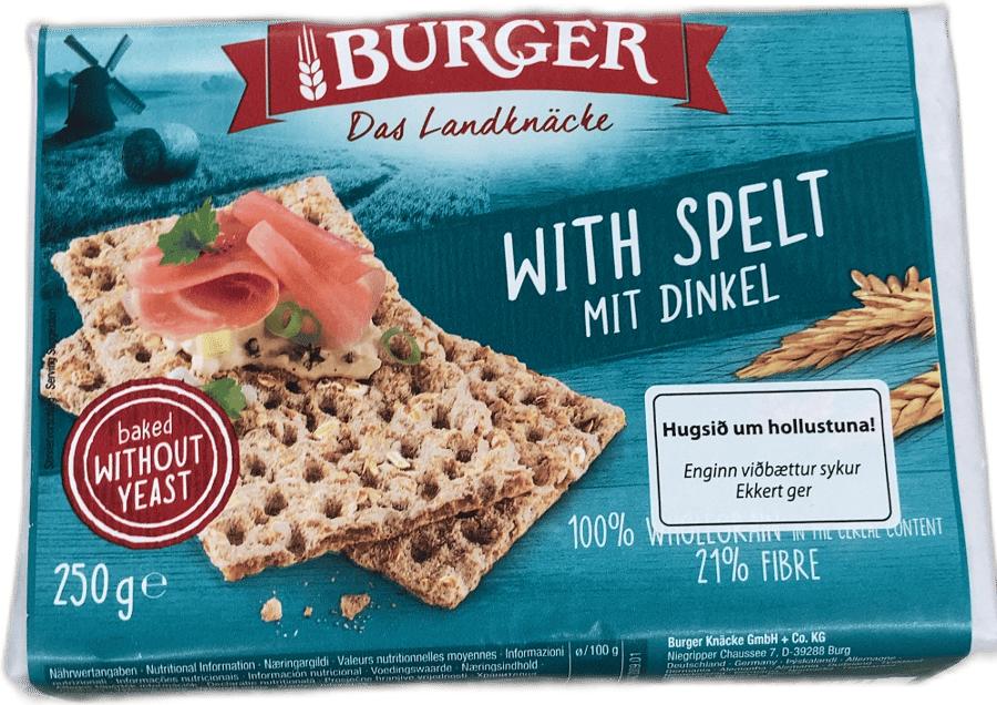 Burger Das Landknäcke gróft hrökkbrauð með spelti 250 g