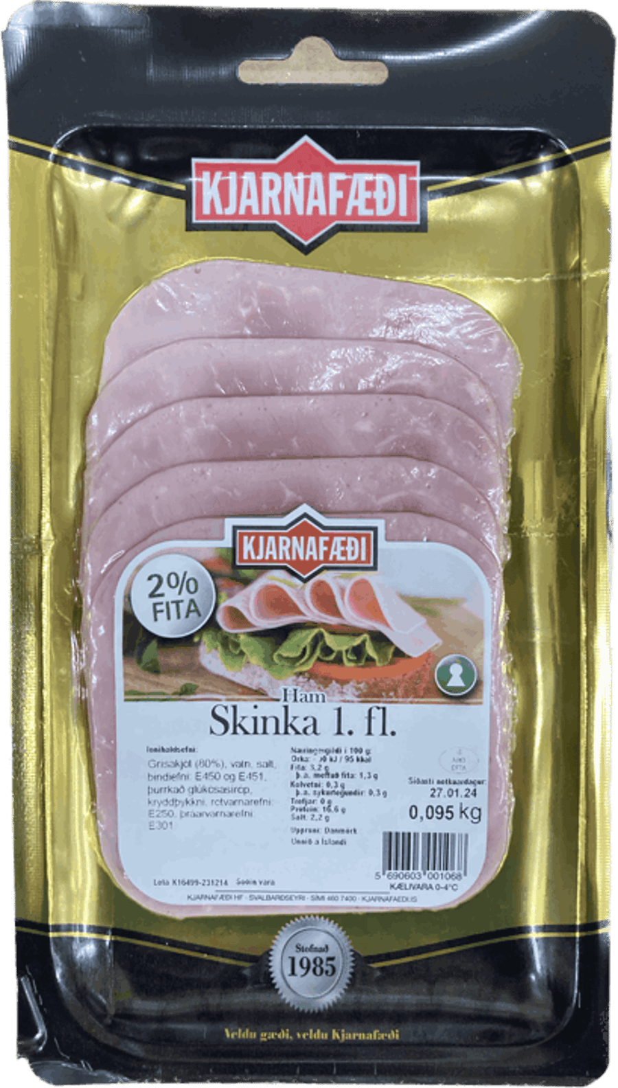 K.f skinka 1.fl. 95 gr