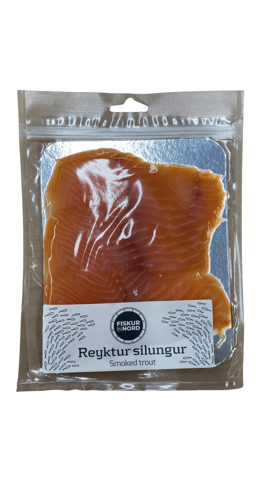 Fiskur du Nord Reyktur silungur í sneiðum 140 g