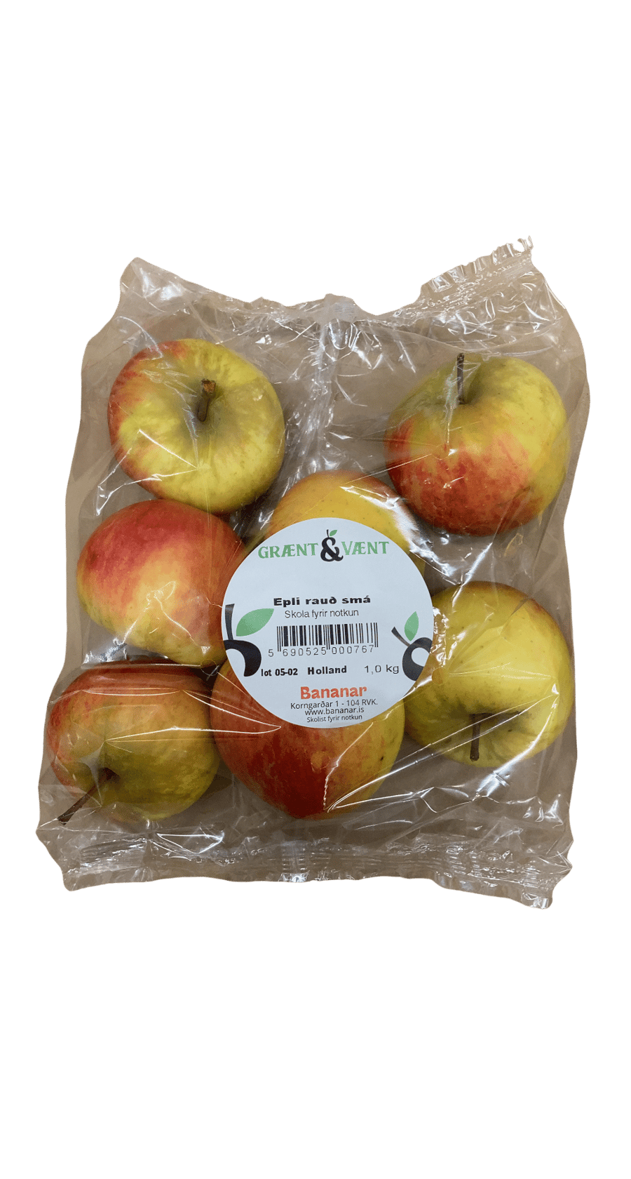 Grænt & Vænt Epli rauð smá 1 kg