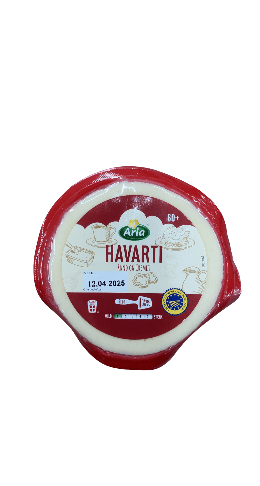 Arla Havarti mjúkur og rjómalagaður 60+ 38% 300 g