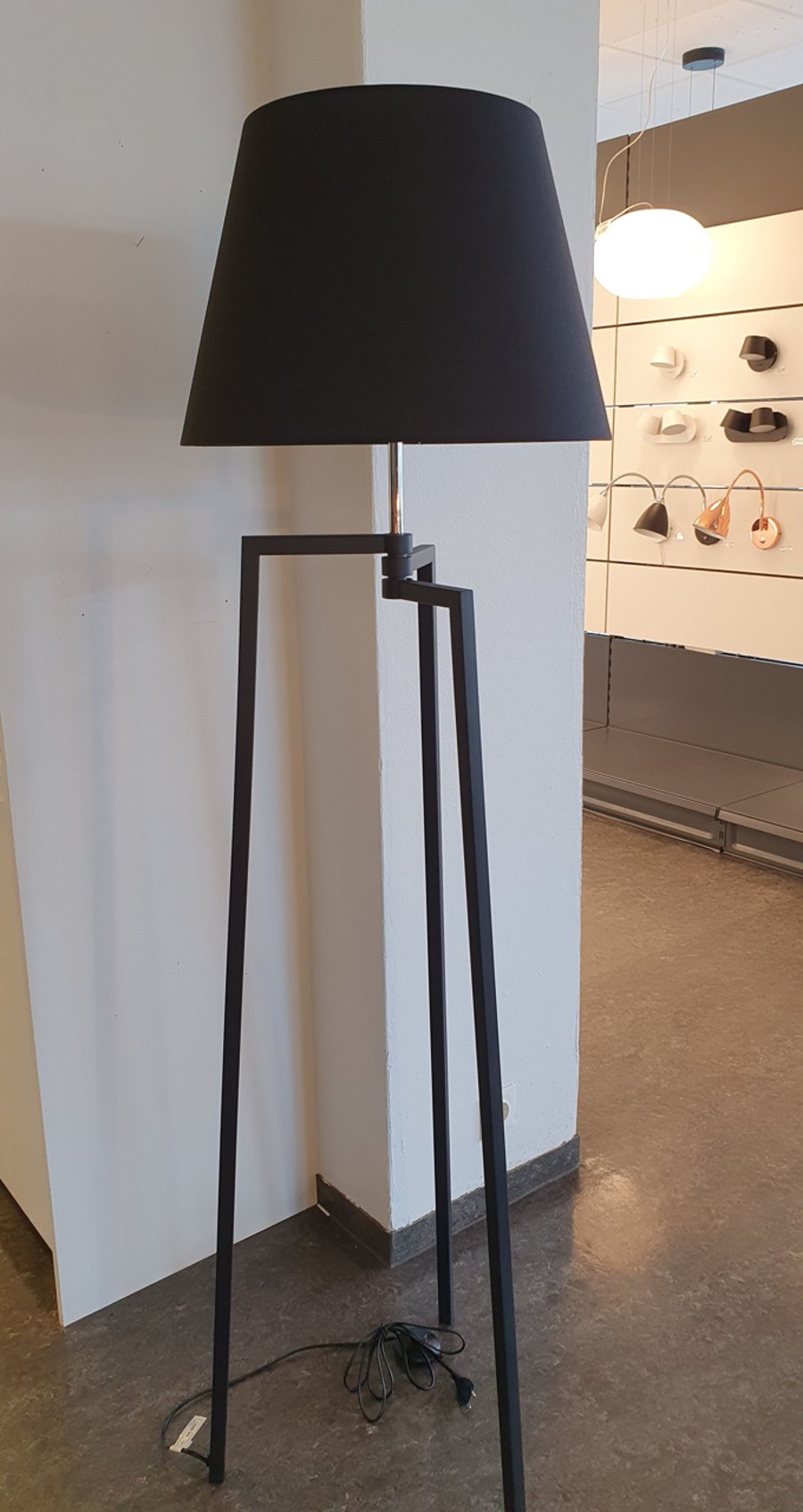 Tristan Wood Black Floor lamp