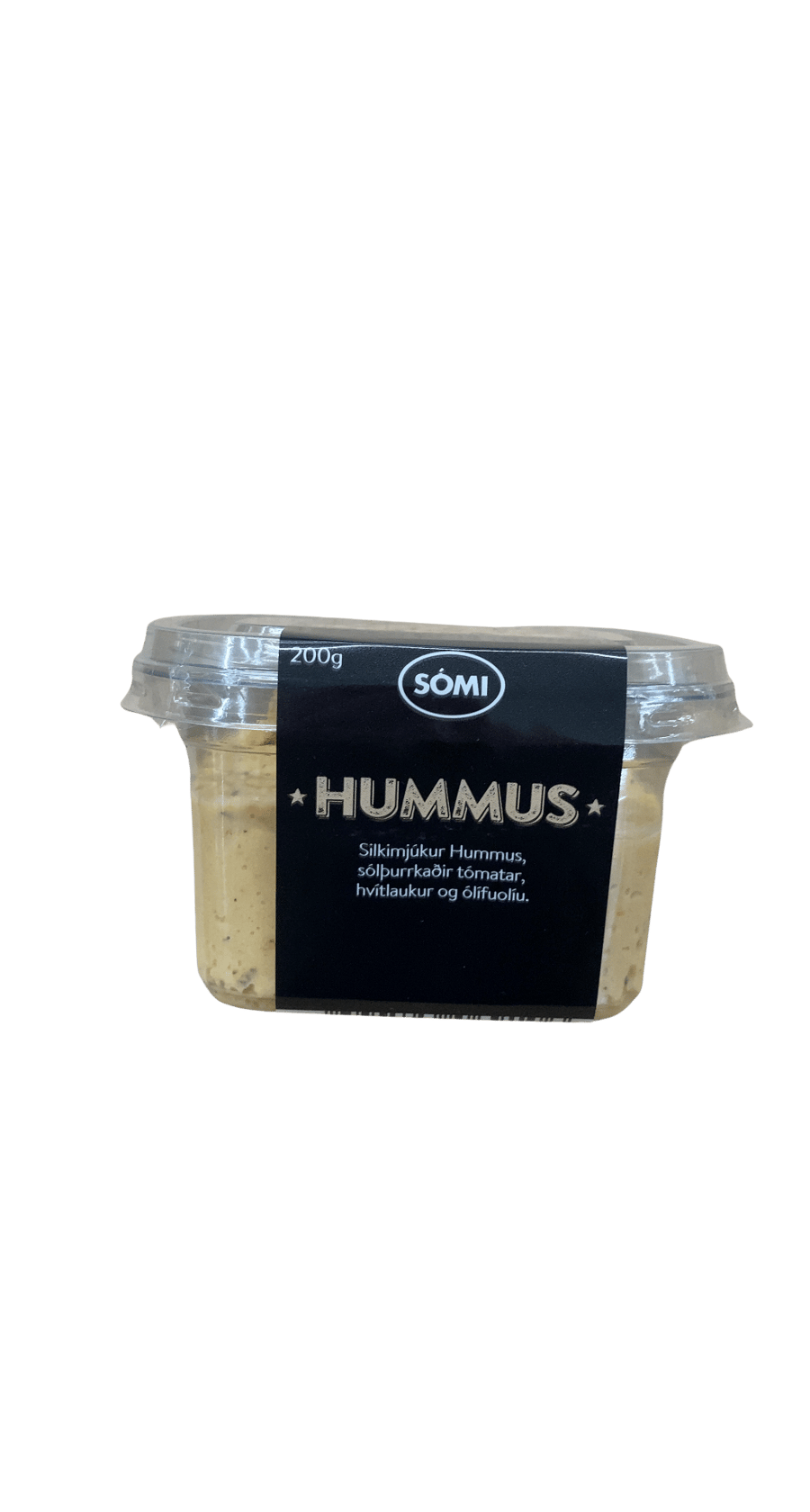 Sómi Hummus Sólþurrkaðir tómatar hvítlaukur og ólífuolía 200 g