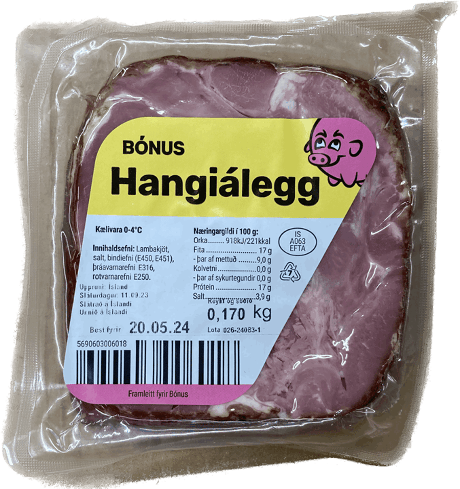 Bónus hangiálegg 8 sneiðar 170 gr